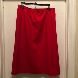 Pendleton Vintage Wool Winter Lined Skirt Red Size 18